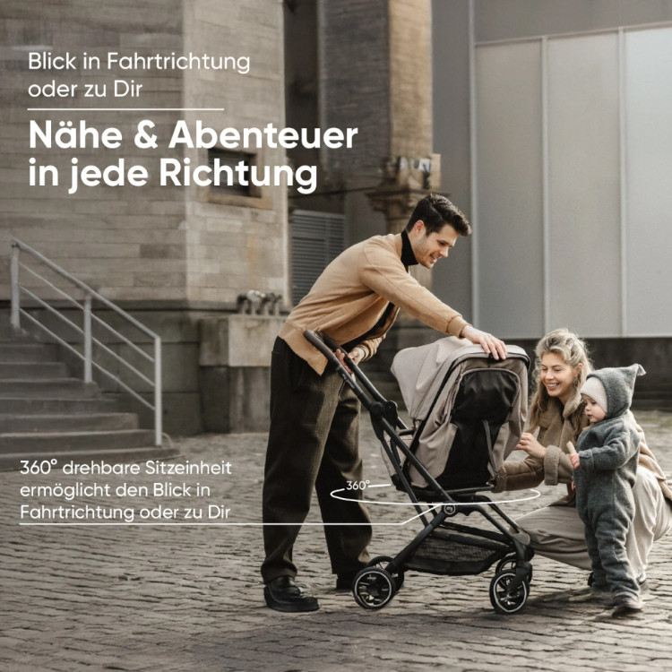 my junior® PICO³⁶⁰ – Buggy mit 360° drehbarer Sitzeinheit | Babyladen Erlangen